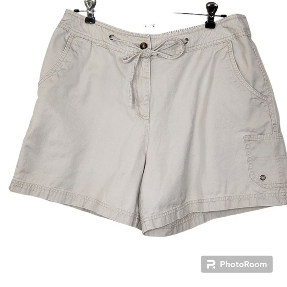 Westbound Khaki Womens Cotton Shorts 5" Inseam Size 12P Outdoor
